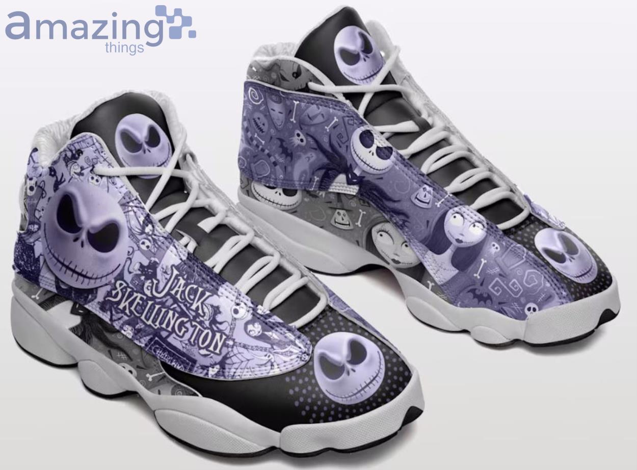Jack Skellington Christmas Purple Air Jordan 13 Shoes Product Photo 1