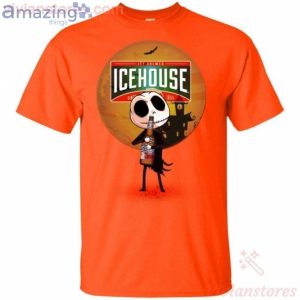 Jack Skellington Hold Icehouse Beer Halloween T-Shirt Product Photo 2