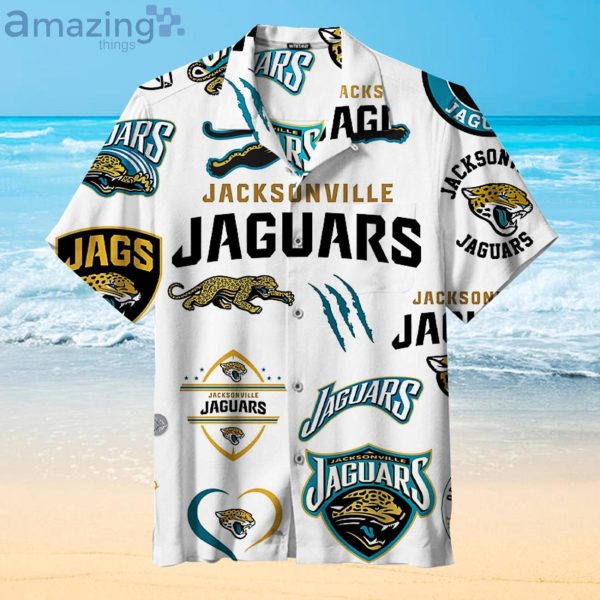 Jacksonville Jaguar Print Fans Gift Logo Sport Lover Hawaiian Shirt Product Photo 1