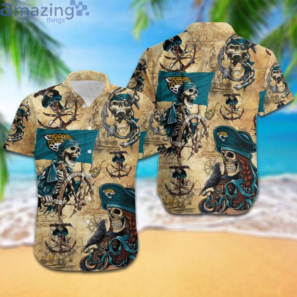 Jacksonville Jaguars Pirates Fans Pirates Skull Hawaiian Shirtproduct photo 1