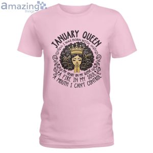 January Black Queen My Heart On My Sleeve Ladies T Shirt image January Black Queen My Heart On My Sleeve Ladies T-Shirt Product Photo 3