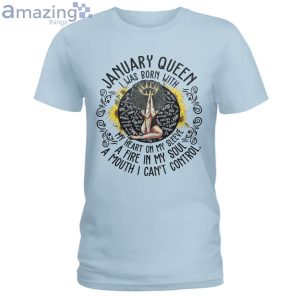 January Black Queen My Heart On My Sleeve Ladies T-Shirt Product Photo 4