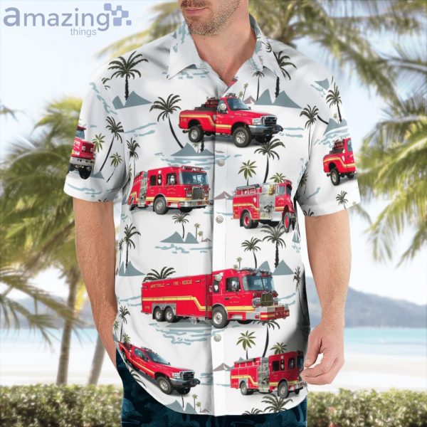 Jarrettsville Harford County Maryland Jarrettsville Volunteer Fire Company Hawaiian Shirt Product Photo 3
