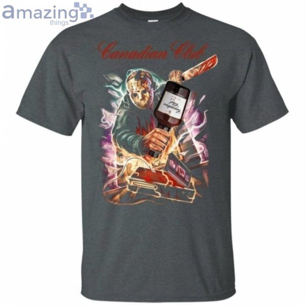 Jason Voorhees And Canadian Club Whisky Halloween T-Shirt Product Photo 2