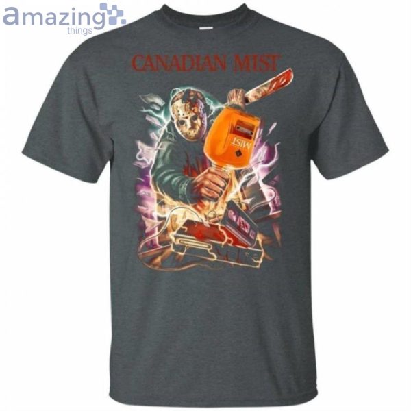 Jason Voorhees And Canadian Mist Whisky Halloween T-Shirt Product Photo 2