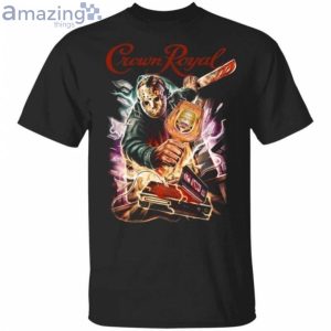 Jason Voorhees And Crown Royal Canadian Whisky Halloween T-Shirt Product Photo 1