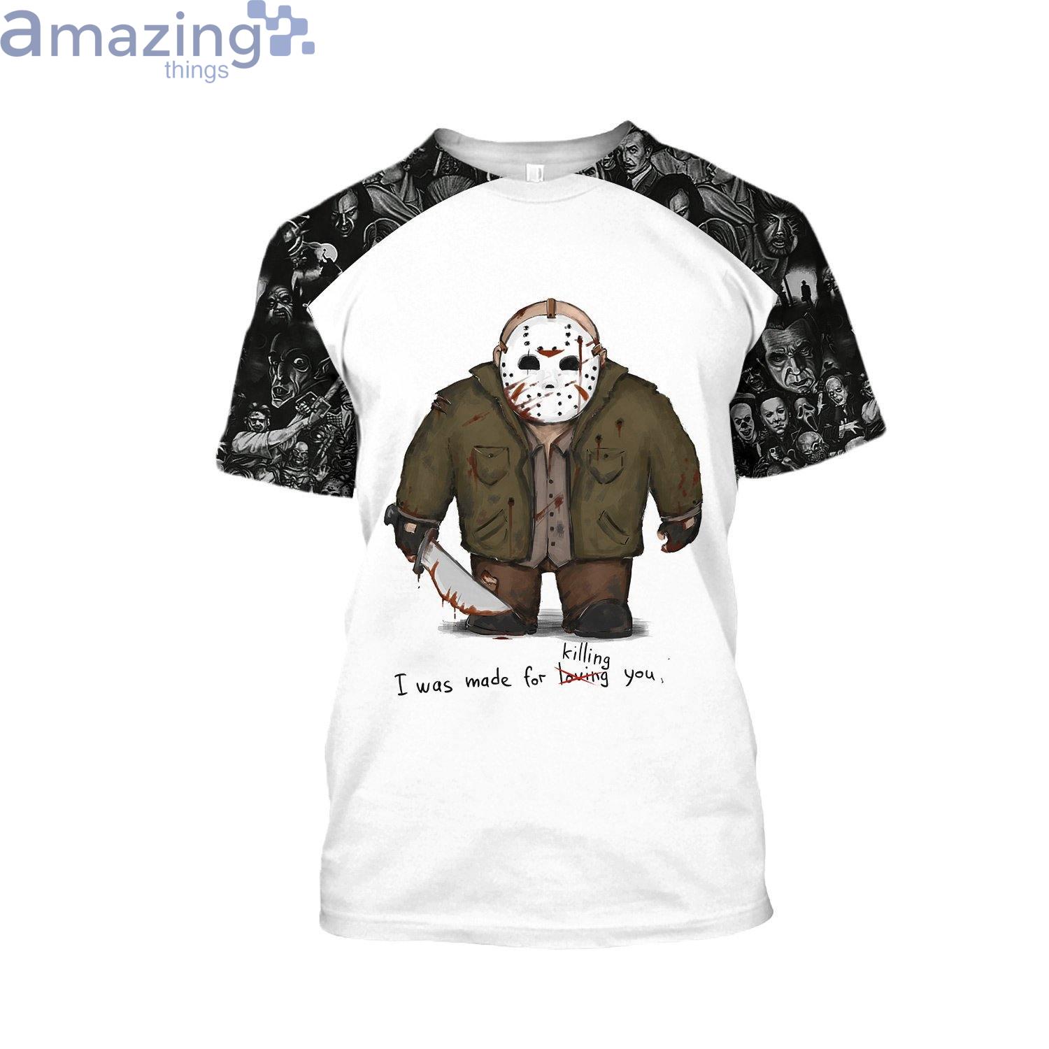 Jason Voorhees Friday The 13th Halloween 3D T-Shirt Product Photo 1