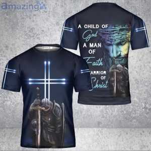 Jesus 3D T-Shirt Child Of God Man Of Faith Warrior Of Christ Knight Templar Shirt Product Photo 3