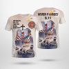 Jesus God Bless We Will Never Forget 911 3D T-Shirt