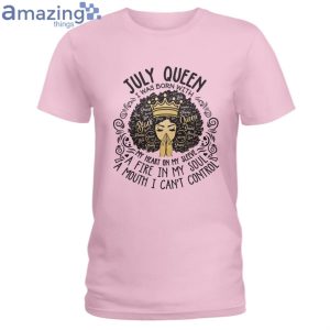 July Black Queen My Heart On My Sleeve Ladies T-Shirt Product Photo 3