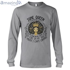 June Black Queen My Heart On My Sleeve Long Sleeve T-Shirt Product Photo 2