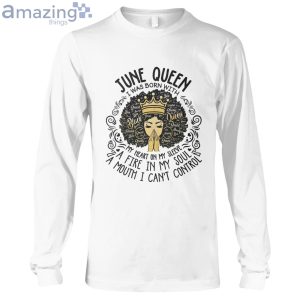 June Black Queen My Heart On My Sleeve Long Sleeve T-Shirt Product Photo 1