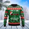 Just A Girl Who Love Wine At Christmas Wine Lover Ugly Christmas Sweater