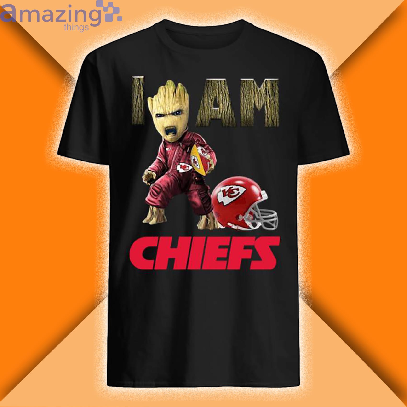 Kansas City Chiefs I Am Baby Groot Shirt Product Photo 1