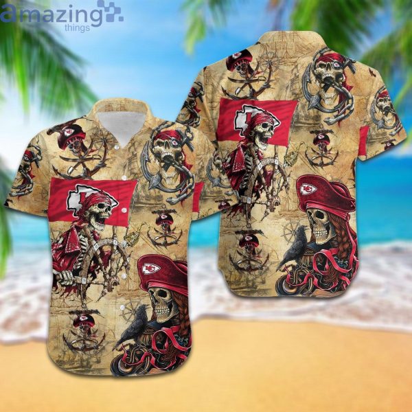 Kansas City Chiefs Pirates Fans Pirates Skull Hawaiian Shirtproduct photo 1