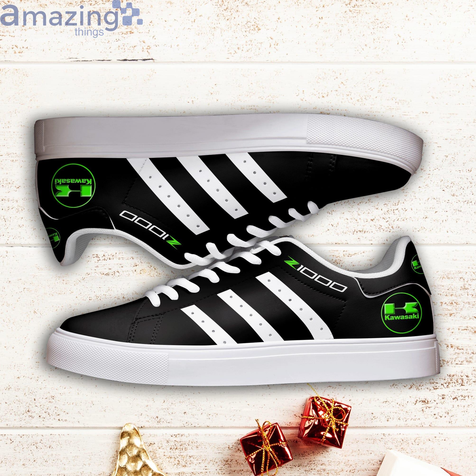 Kawasaki Z1000 White Striped Stan Smith Low Top Skate Shoes Product Photo 1 Kawasaki Z1000 White Striped Stan Smith Low Top Skate Shoes Product Photo 1