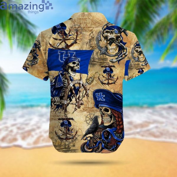 Kentucky Wildcats Pirates Fans Pirates Skull Hawaiian Shirtproduct photo 3