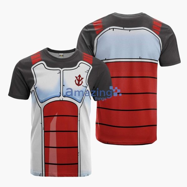 King Vegeta Uniform Dragon Ball Amine Casual Full Print 3D T-Shirt Product Photo 1