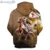 Knight Templar Pray For Peace Prepare For War Hoodie 3D Full Printing