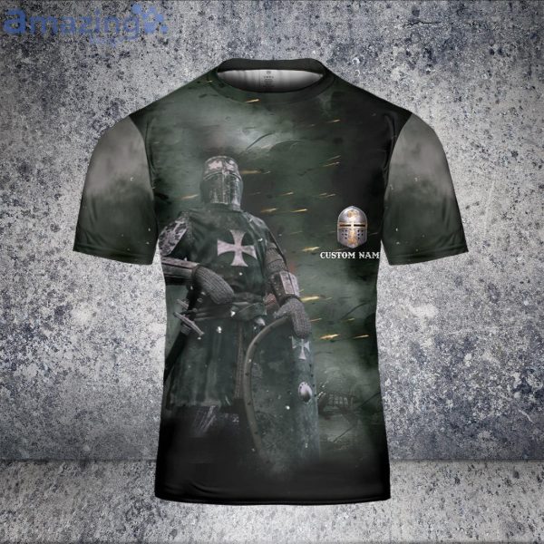Knight Warrior God Bring Me This Far God Did 3D T-Shirt Product Photo 3