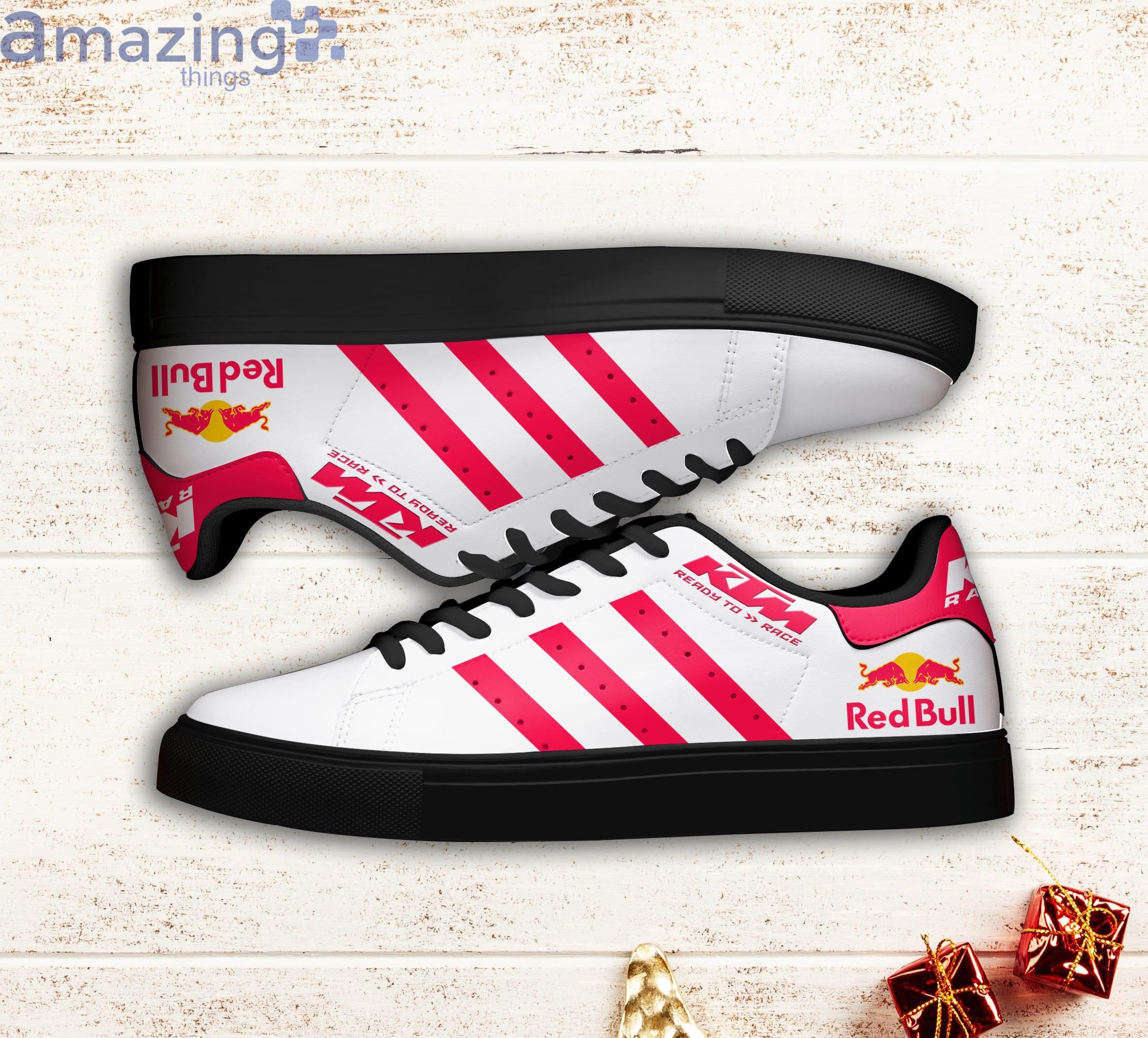 Ktm Racing Pink Striped Stan Smith Low Top Skate Shoes image Ktm Racing Pink Striped Stan Smith Low Top Skate Shoes Product Photo 2