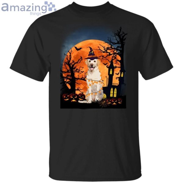 Labrador Retriever By The Halloween Moon Halloween T-Shirt Product Photo 2