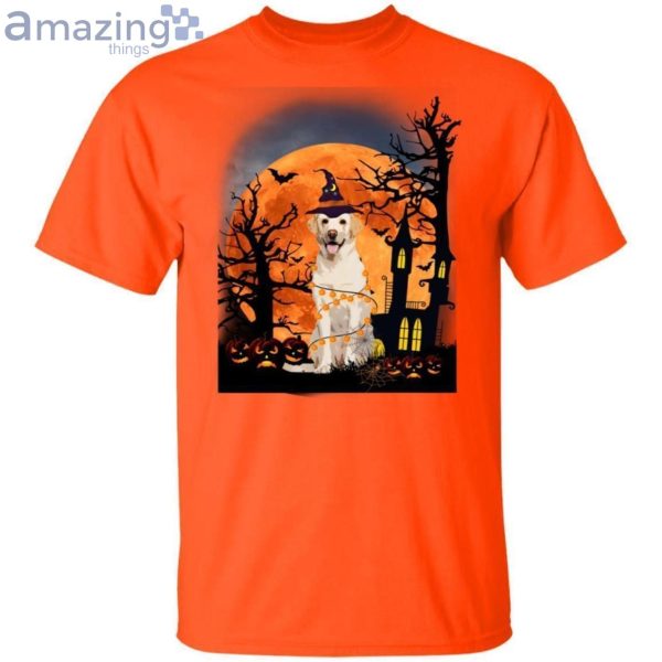 Labrador Retriever By The Halloween Moon Halloween T-Shirt Product Photo 1