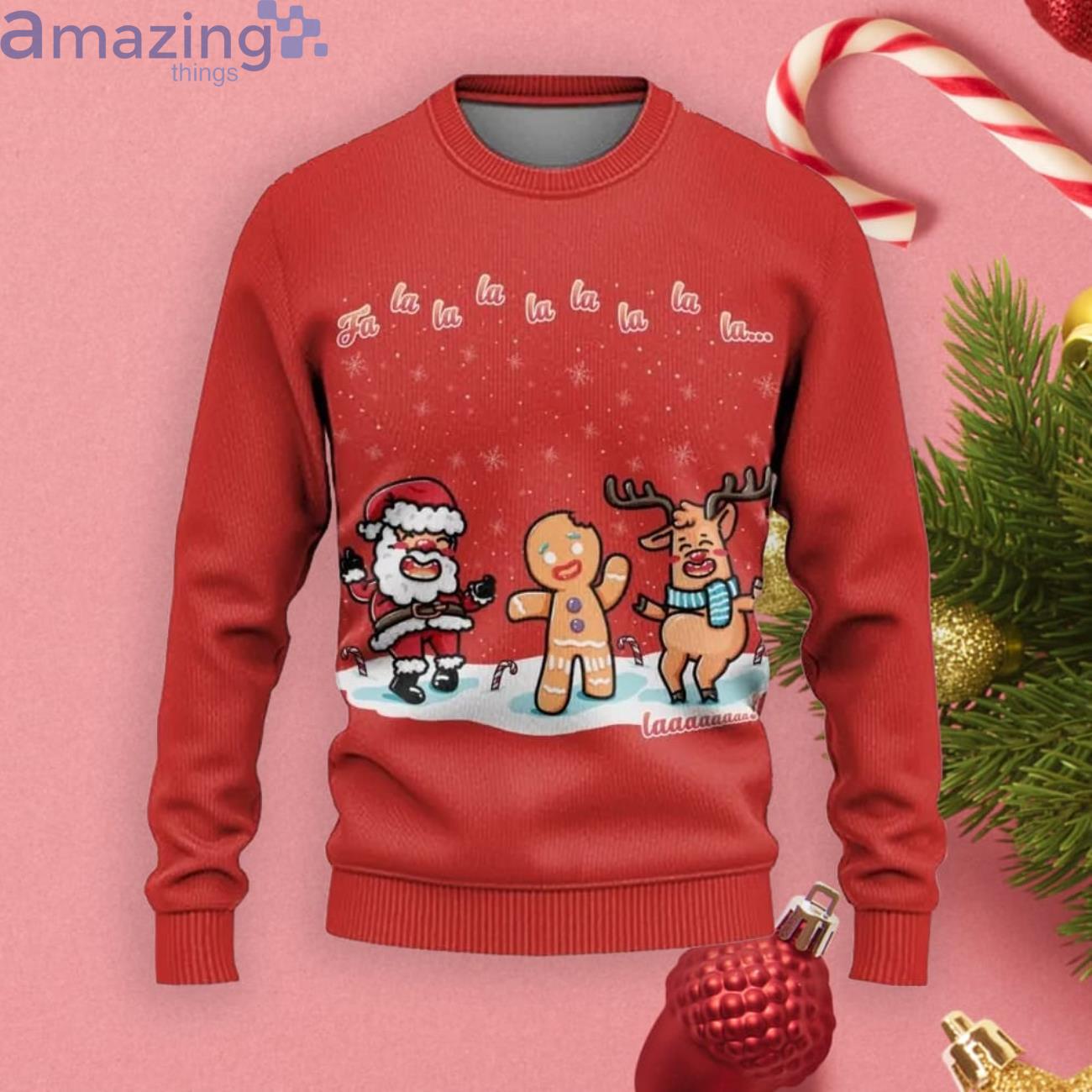 Lalala Christmas Gift Ugly Christmas Sweater Product Photo 1 Lalala Christmas Gift Ugly Christmas Sweater Product Photo 1
