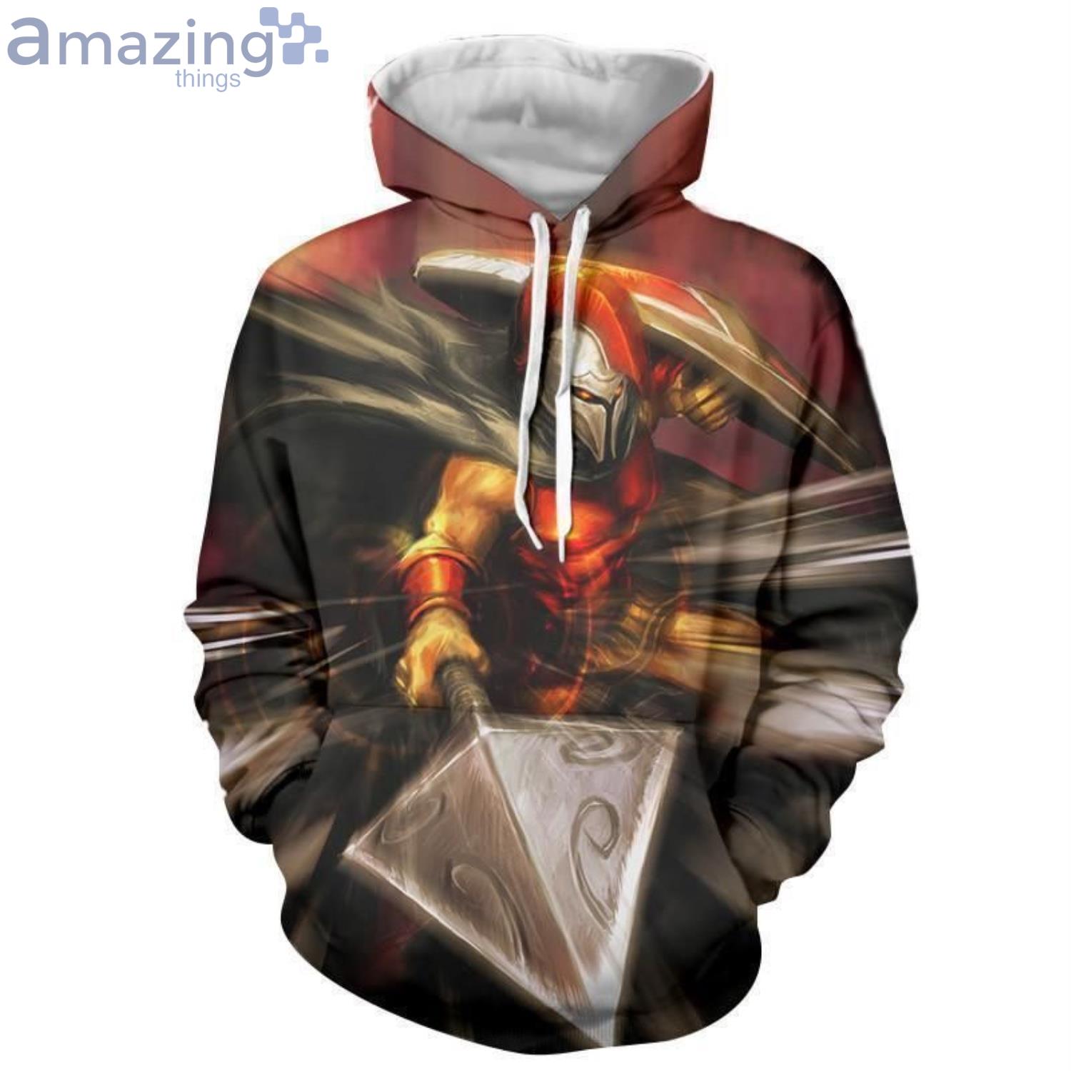 League Of Legends Pantheon Artisan Of War Fighter All Over Print 3D Hoodie image League Of Legends Pantheon Artisan Of War Fighter All Over Print 3D Hoodieproduct photo 1 Product photo 1