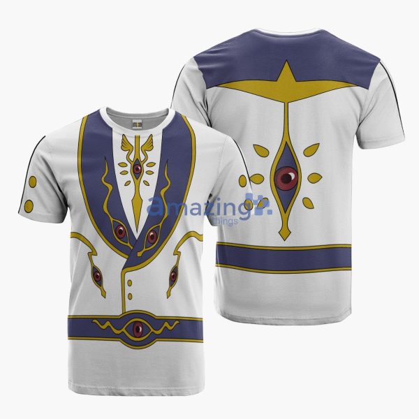 Lelouch Type Moon Cosplay Costume Code Geass Anime Merch Printed 3D T-Shirt Product Photo 1