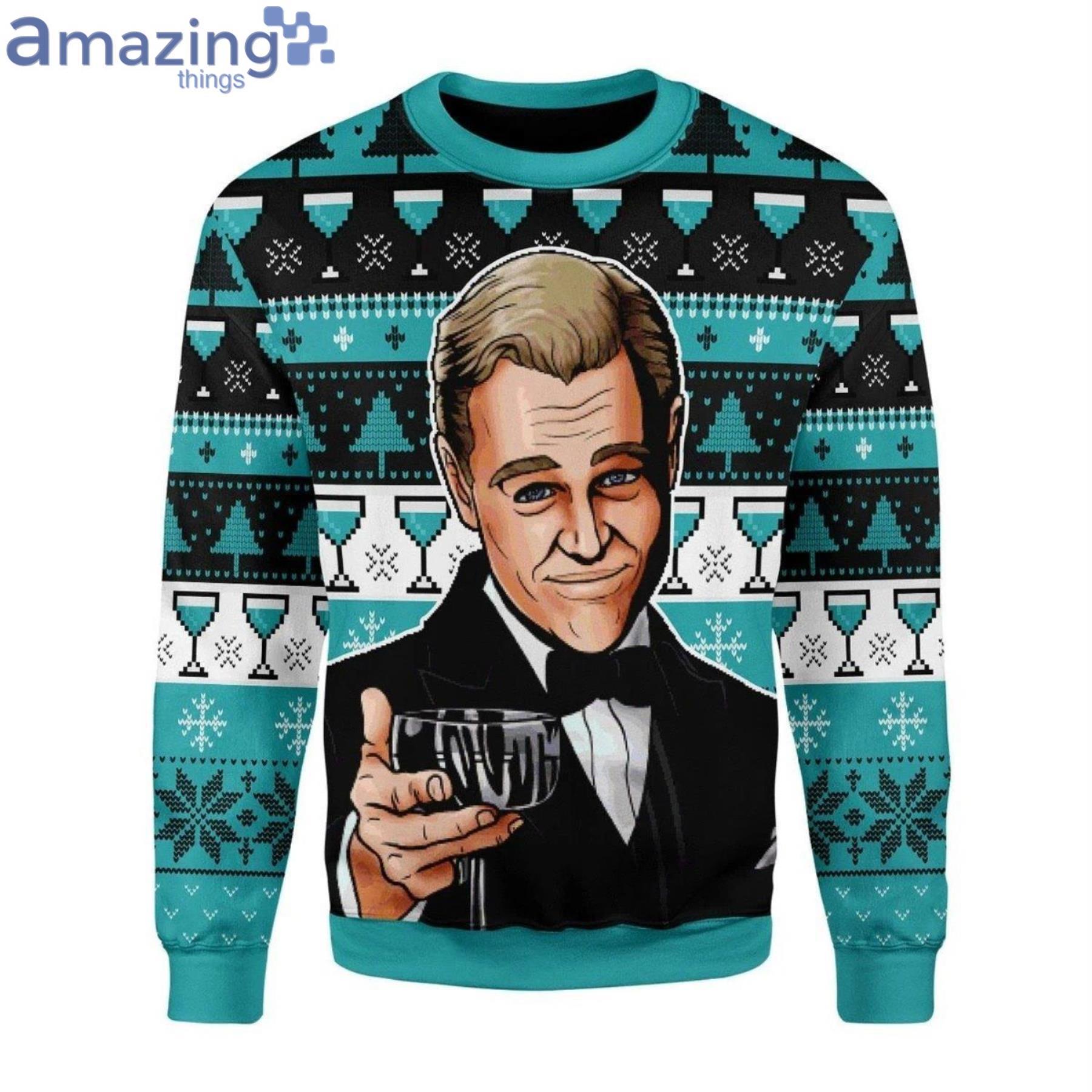 Leo Wine Glass Meme Ugly Christmas Sweater