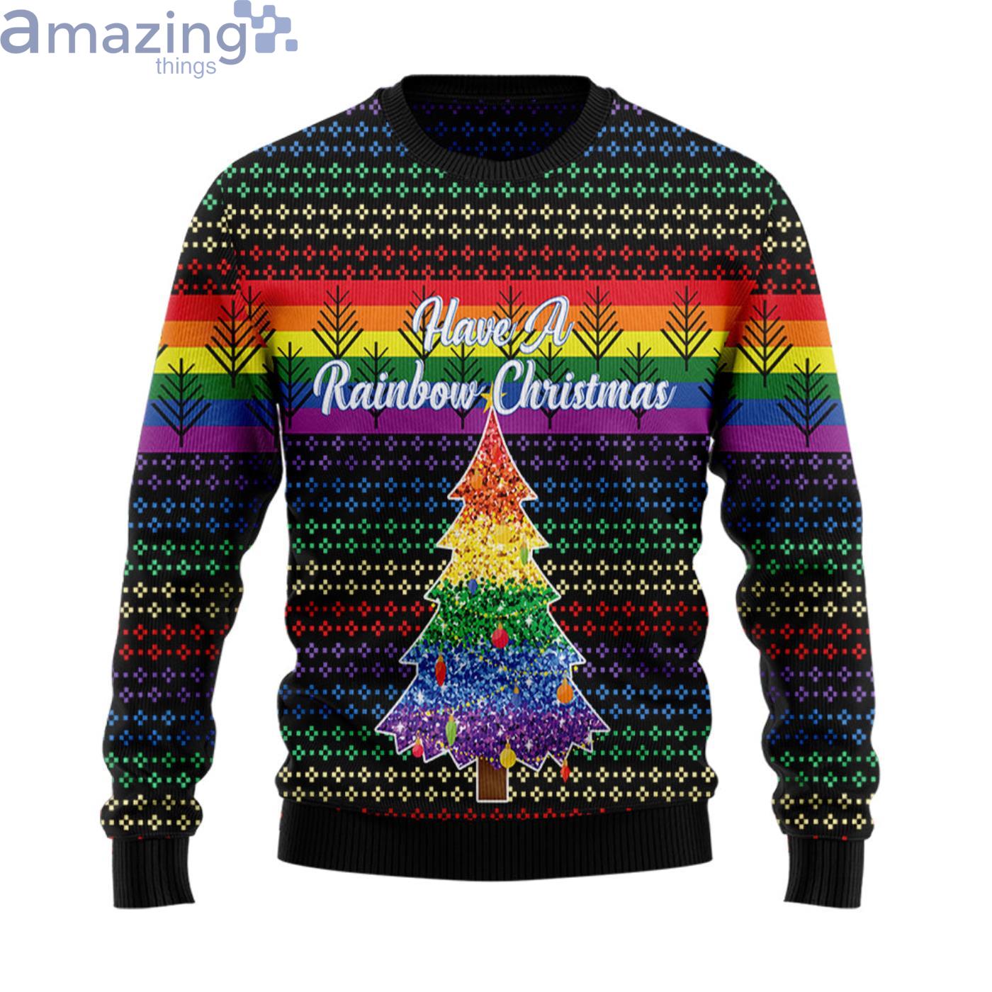 Lgbt Rainbow Christmas Ugly Sweater Product Photo 1