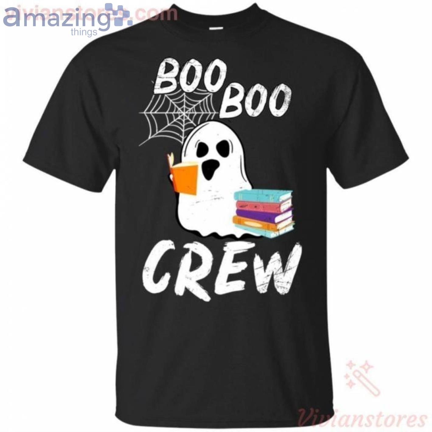 Librarian Ghost Boo Boo Crew Halloween T Shirt image Librarian Ghost Boo Boo Crew Halloween T-Shirt Product Photo 1 Product photo 1
