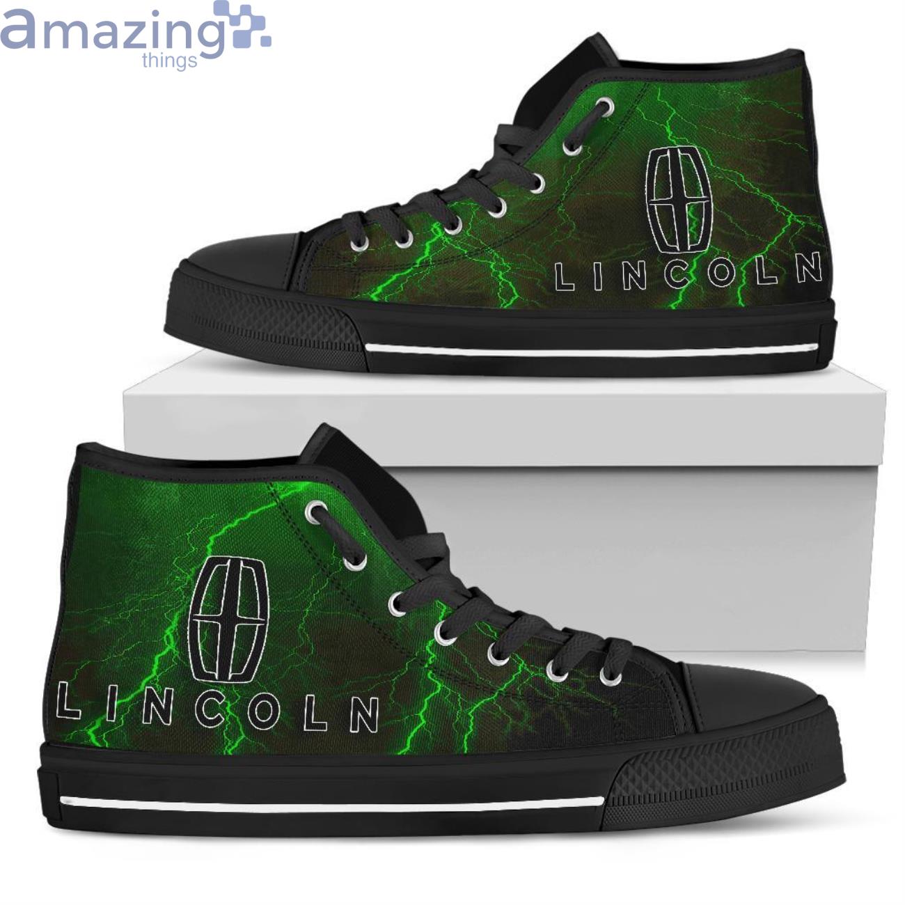 Lincoln Thunder and Lightning Green High Top Shoes Product Photo 1