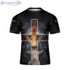 Lion Of Judah Lamb Of God 3D T-Shirt Jesus Cross Lion Shirt Christian Shirt