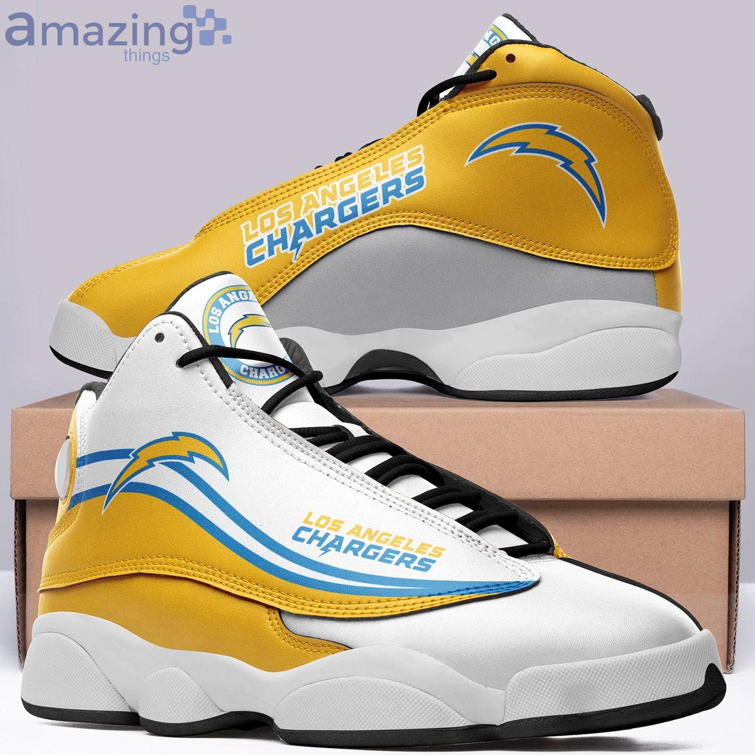 Los Angeles Chargers Fans Air Jordan 13 Sneaker Shoes For Fans image Los Angeles Chargers Fans Air Jordan 13 Sneaker Shoes For Fans Product Photo 3
