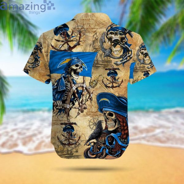 Los Angeles Chargers Pirates Fans Pirates Skull Hawaiian Shirtproduct photo 3