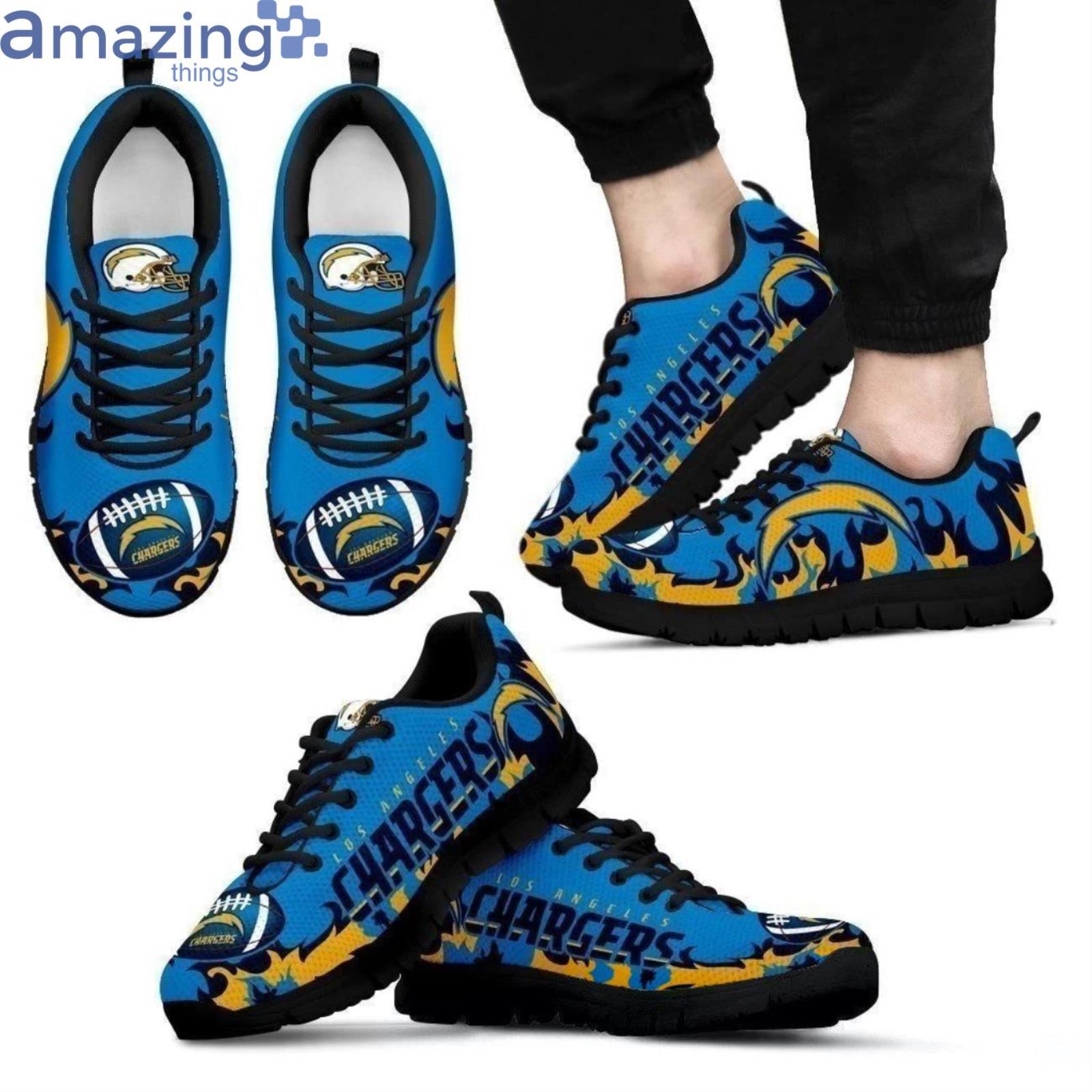 Los Angeles Chargers Sneakers Shoes For Fans Product Photo 1