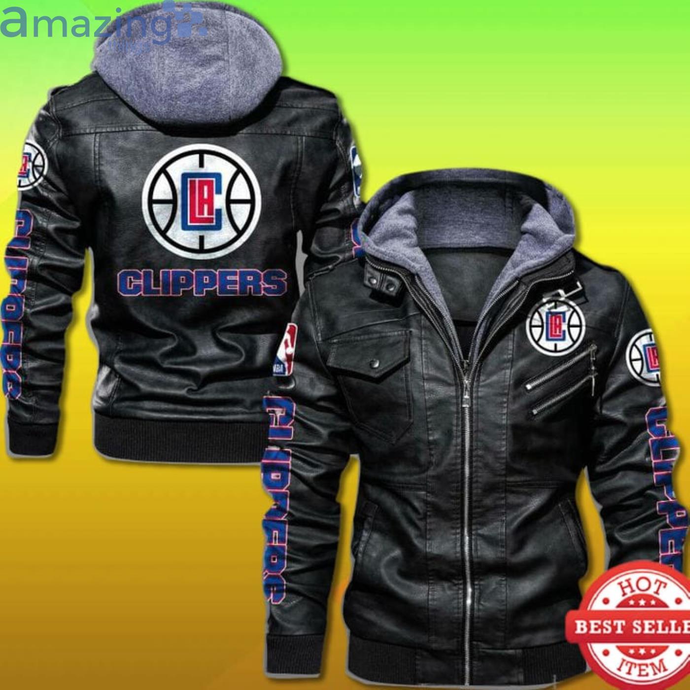 Los Angeles Clippers 2D Trending Leather Jacket Product Photo 1