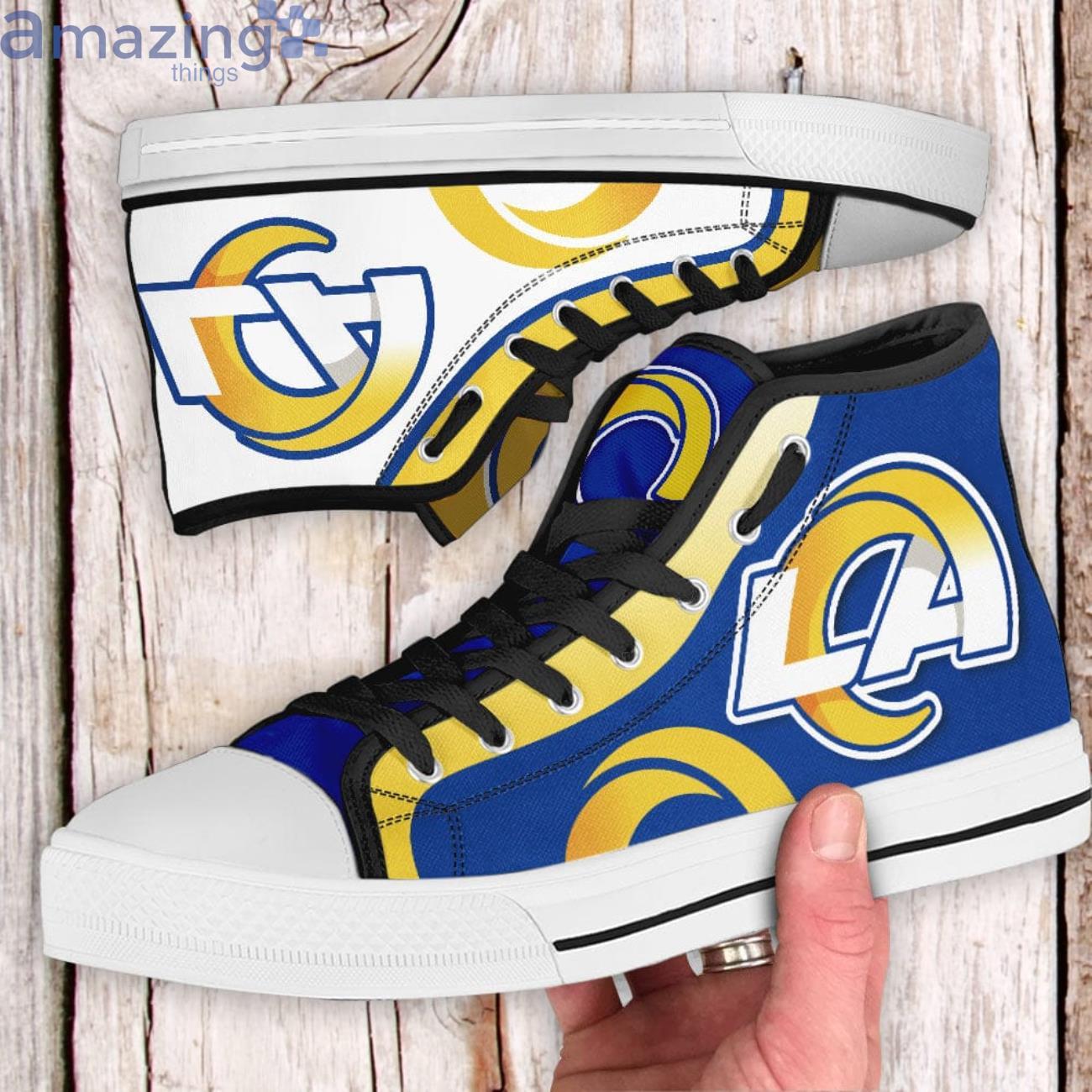Los Angeles Rams Mix Team Sport Lover High Top Shoes image Los Angeles Rams Mix Team Sport Lover High Top Shoes Product Photo 2