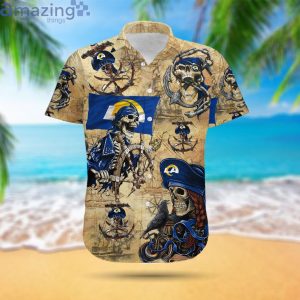 Los Angeles Rams Pirates Fans Pirates Skull Hawaiian Shirtproduct photo 2