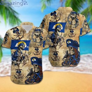 Los Angeles Rams Pirates Fans Pirates Skull Hawaiian Shirtproduct photo 1