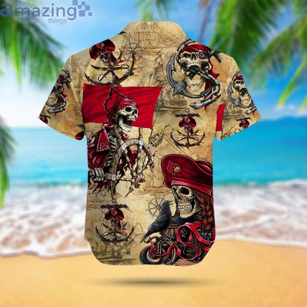 Louisville Cardinals Pirates Fans Pirates Skull Hawaiian Shirtproduct photo 3