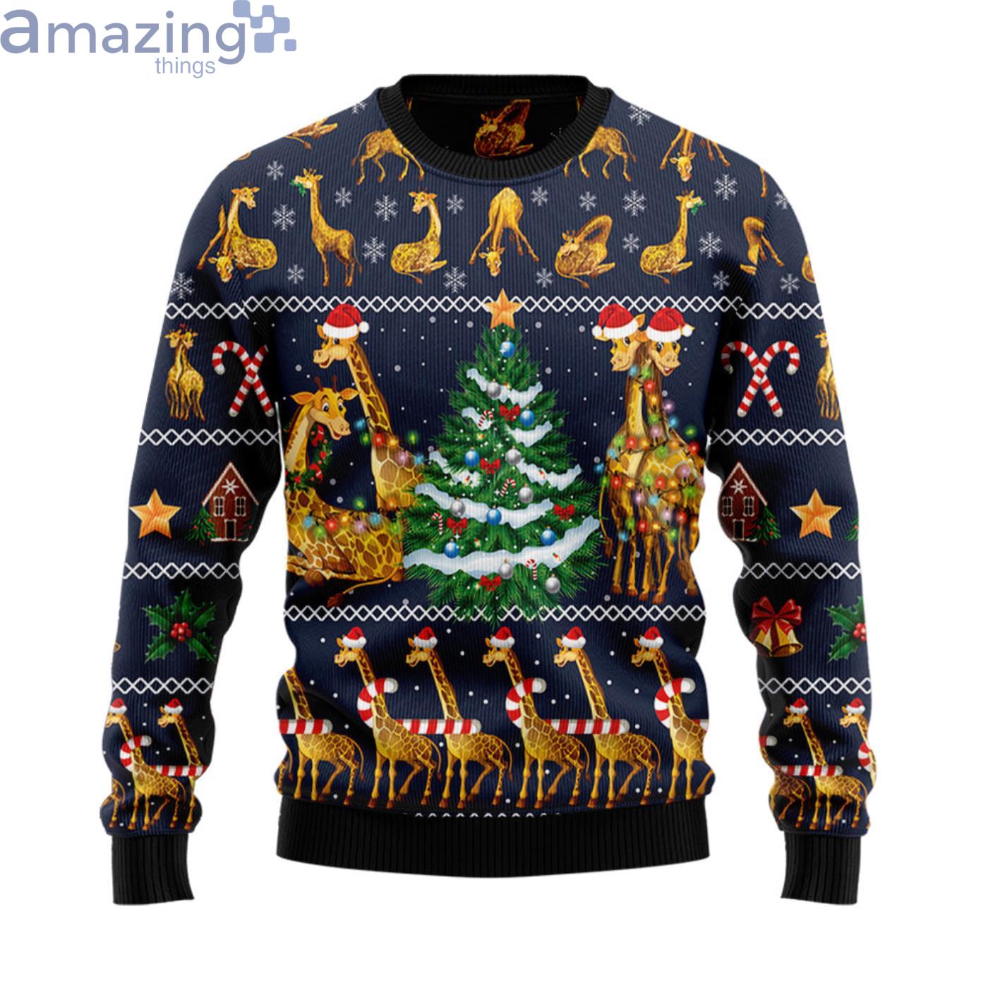 Love Giraffe Christmas Ugly Sweater Product Photo 1 Love Giraffe Christmas Ugly Sweater Product Photo 1