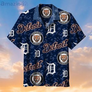 Love Mlb Detroit Tigers Baseball Team Navy Hawaiian Shirt
