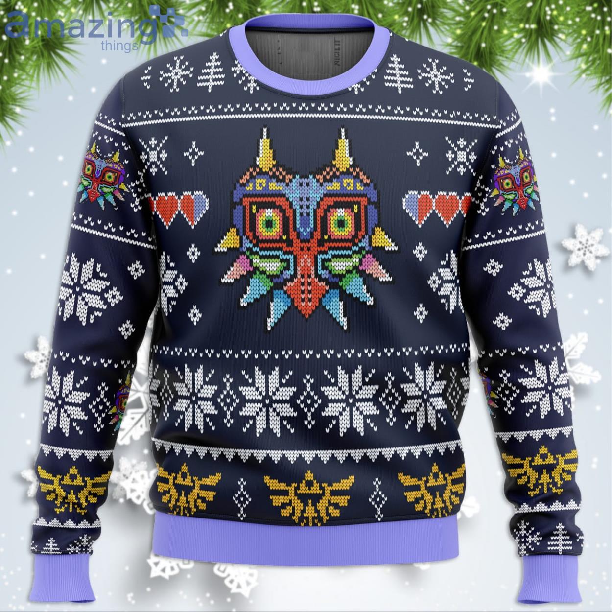 Majora’s Mask Legend Of Zelda Funny Christmas Gift Ugly Christmas Sweater Product Photo 1