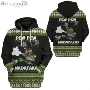 Mando And Baby Star War Knitting Pattern All Over Print 3D Hoodie image Mando And Baby Star War Knitting Pattern All Over Print 3D Hoodieproduct photo 2
