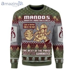 Mando's Bountry Hungting Christmas Ugly Sweater Product Photo 1
