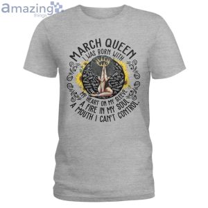 March Black Queen My Heart On My Sleeve Ladies T Shirt image March Black Queen My Heart On My Sleeve Ladies T-Shirt Product Photo 2