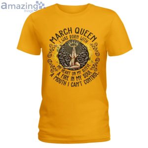 March Black Queen My Heart On My Sleeve Ladies T Shirt image March Black Queen My Heart On My Sleeve Ladies T-Shirt Product Photo 5